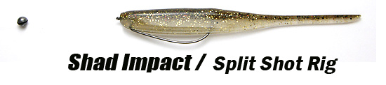 Keitech Shad Impact Split Shot Rig