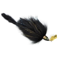 BIM Tackle Chacha Bait Jr. Bladed Bucktail Jig Black is magic 