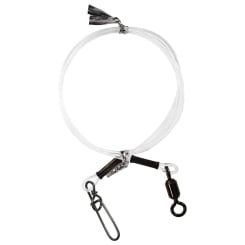 BKK Fluorocarbon Vorfach HD mit Wirbel und Karabiner 50cm 70kg