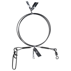 BKK Pike Wire Leader 7x7 HD With Swivel And Snap 40cm 