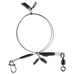 BKK Wire Leader 7x7 With Swivel And Snap Allround 