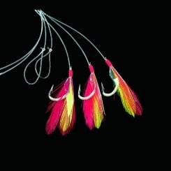 Dega Makrelenvorfach mit Glow-Haken #2 und 3 Armen 