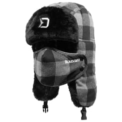 Delphin Trapper Hat Fur BlackWay Grey 