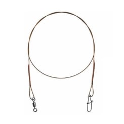 Delphin Bomb Stahlvorfach mit Wirbel und Karabiner 7kg 20cm