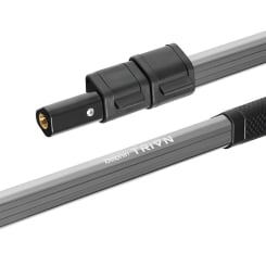 Delphin Landing Net Handle Trion Telescopic Aluminium Silber 