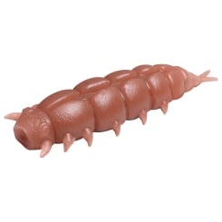 Delphin Larvo 30 Soft Plastic Lures Cheese floating 3cm eWorm