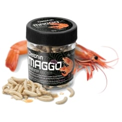 Delphin MaggoX Artificial Maggots Floating Shrimp White
