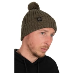 Fox Merino Wool Bobble Hat Beanie 