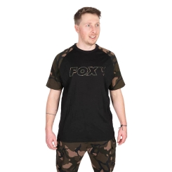 Fox Logo T-Shirt Herren Schwarz Camo | S