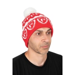 Fox Rage Bobble Hat Rot White 