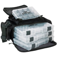 Fox Rage Lure & Tackle Bag Umhängetasche mit 4 Boxen schwarz 