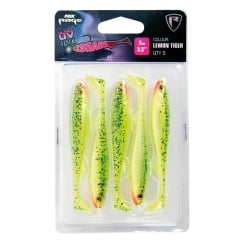 Fox Rage Slick Shad UV Lemon Tiger Set 9cm 5pcs