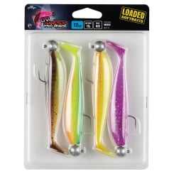 Fox Rage Zander Pro Shad UV Loaded Softbait Set 4pcs 12cm