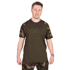 Fox Logo T-Shirt Herren Khaki Camo | S