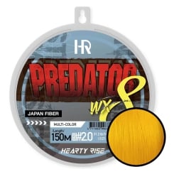 Hearty Rise Predator WX8 Angelschnur Geflochten 150m Gelb | 0,05mm 4,5kg