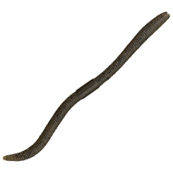 Illex Flick Shake 500 Soft Plastic Worm 4.8" 12cm Green Pumpkin Pepper