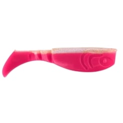 Jenzi Gummifisch Action Tail Shad Pink White 