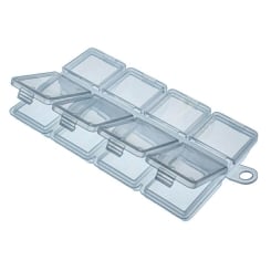 Jenzi plastic case transparent 10,2x6,2x1,3cm 