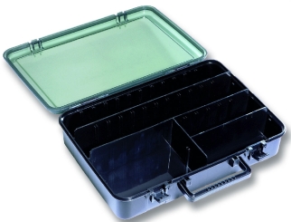 Jenzi plastic case smoke 38,7x28x8,5cm 
