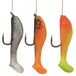 Jenzi Perch-Hegenen Fishlis with Soft Lures Red White Yellow