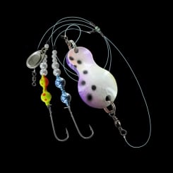 Jenzi Buttlöffel montiert 110cm UV Weiß Lila 