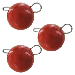 Jenzi Cheburashka Lead-Heads Weights Red 18g 3Pcs