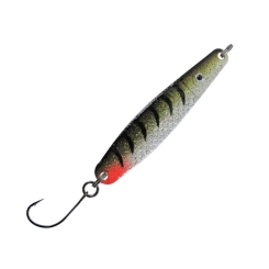 Jenzi Dega Lars Hansen Jumper Sea Trout Spoon with single hook 8cm 25g Dark Tiger UV