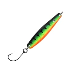 Jenzi Dega Lars Hansen Jumper Meerforellen-Blinker mit Einzelhaken 8cm 25g Fire Tiger UV