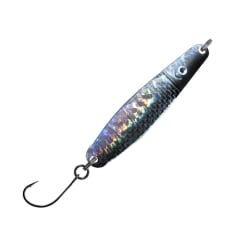Jenzi Dega Lars Hansen Jumper Sea Trout Spoon with single hook 8cm 25g Silver Black