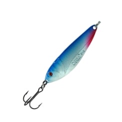 Jenzi Dega Lars Hansen Seatrout-1 Meerforellen-Blinker Blau Weiss UV 8cm 21g