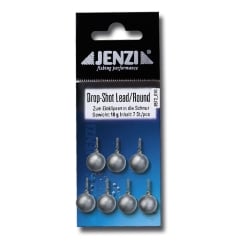 Jenzi Drop-Shot Blei Set - 2x 7 Stück 10 Gramm Mit Spezial-Wirbel + Aufkleber