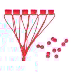 Jenzi Faden-Stopper rot 6Stk. grob