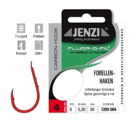 Jenzi Fluor Carbon Haken Forelle  4