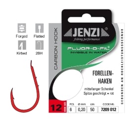 Jenzi Fluor Carbon Haken Forelle  