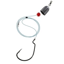 Jenzi Carolina Rig Fluocarbon with Offset Hook and Bulet 