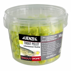 Jenzi Forellenteig Trout Pellets knetbar  gelb