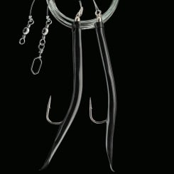 Jenzi Gummi-Makk Vorfach 100cm Schwarz 