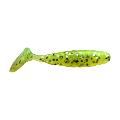 Jenzi Soft Bait DEGA Twister - Sassy Tail with UV 4cm green-glitter 1 items