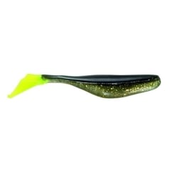 Jenzi River Shad USA-Bass Gummiköder glitter öl gelb 