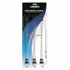 Jenzi Hard Mono Leader with swivel snap 35cm on card 48 Items 