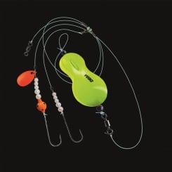 Jenzi Inline-Buttlöffel montiert 110cm UV Gelb Glitter 