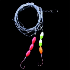 Jenzi Surfcasting Rig yellow orang beads 