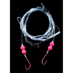 Jenzi Surfcasting Rig orange beads luminous 