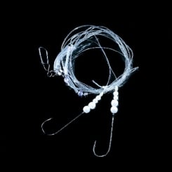 Jenzi Surfcasting Rig white beads 