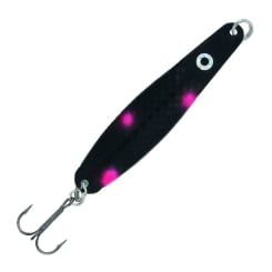 Jenzi Meerforellen-Blinker Lars Hansen schwarz rosa gefleckt 