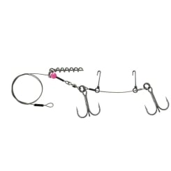 Jenzi Deadbait Rigging System Double Stinger Rig with Screw 