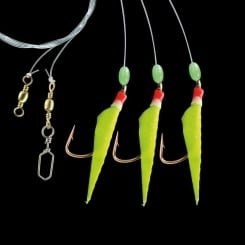 Jenzi Norwegen-Paternoster mit Fischhaut 140cm Gelb 