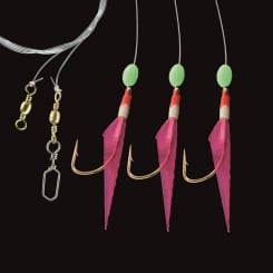 Jenzi Norwegen-Paternoster mit Fischhaut 140cm Pink 