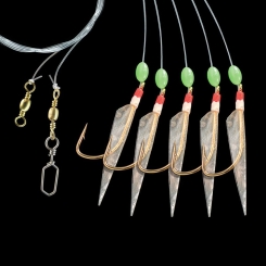 Jenzi Norway Paternoster with fish skin 140cm transparent #2/0