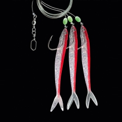 Jenzi Norway Paternoster with shads and 3 arms 160cm Pink Glitter